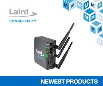 Now at Mouser: Laird Connectivity's Sentrius IG60-BL654-LTE Wireless IoT Gateway for Smart Buildings